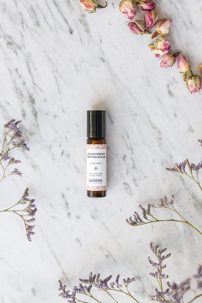 Perfume Roller - Happiness - Rose Geranium, Orange & Mint