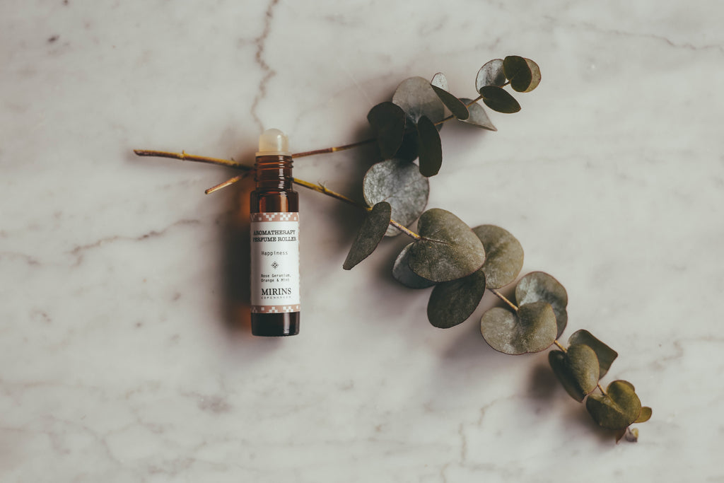 Perfume Roller - Happiness - Rose Geranium, Orange & Mint