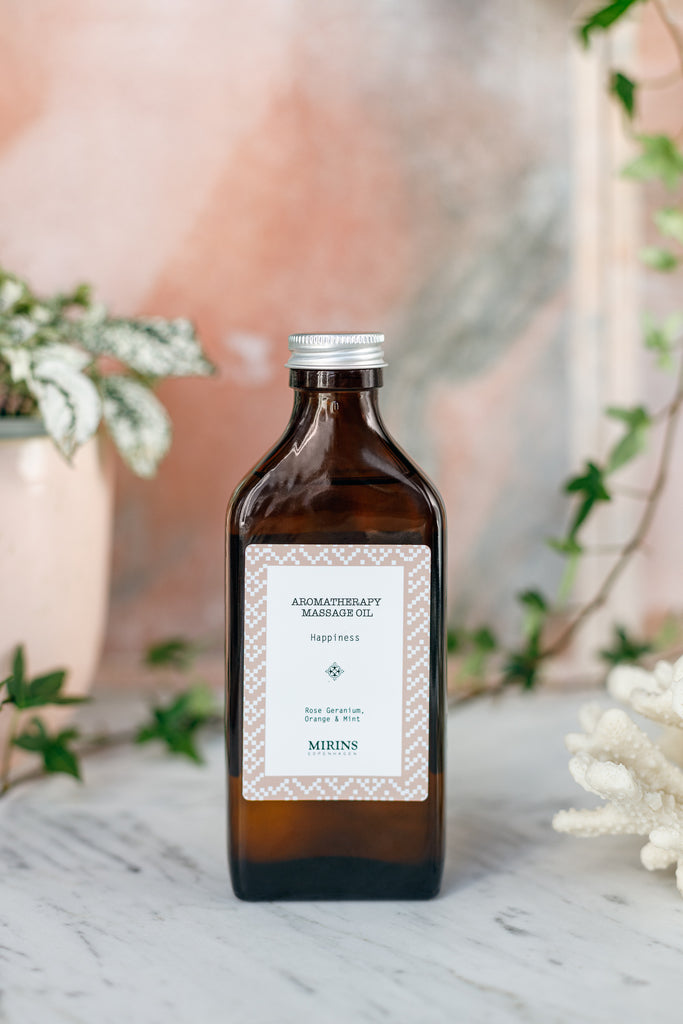 Massage Oil - Happiness - Rose Geranium, Orange & Mint