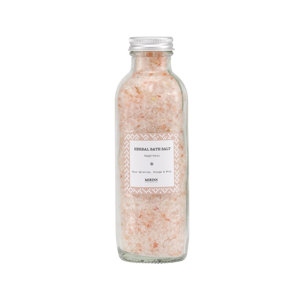 Herbal Bath Salt - Happiness - Rose Geranium, Orange & Mint